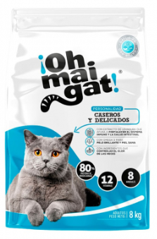 ¡Oh mai Gat! para Gatos Caseros y Delicados Bolsa azul