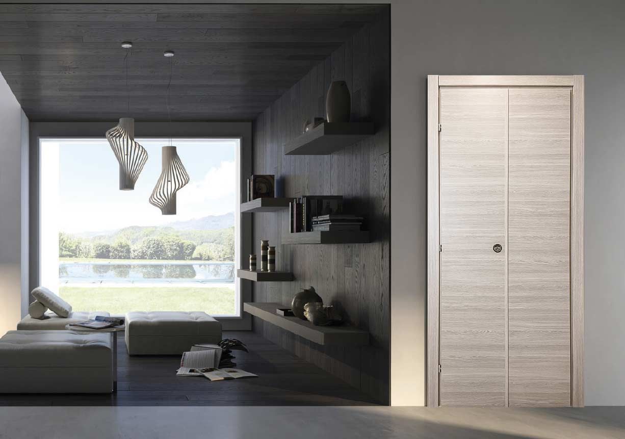 porta scorrevole di legno