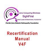 It is a recertification manual for lions conquering blindness sightfirst.