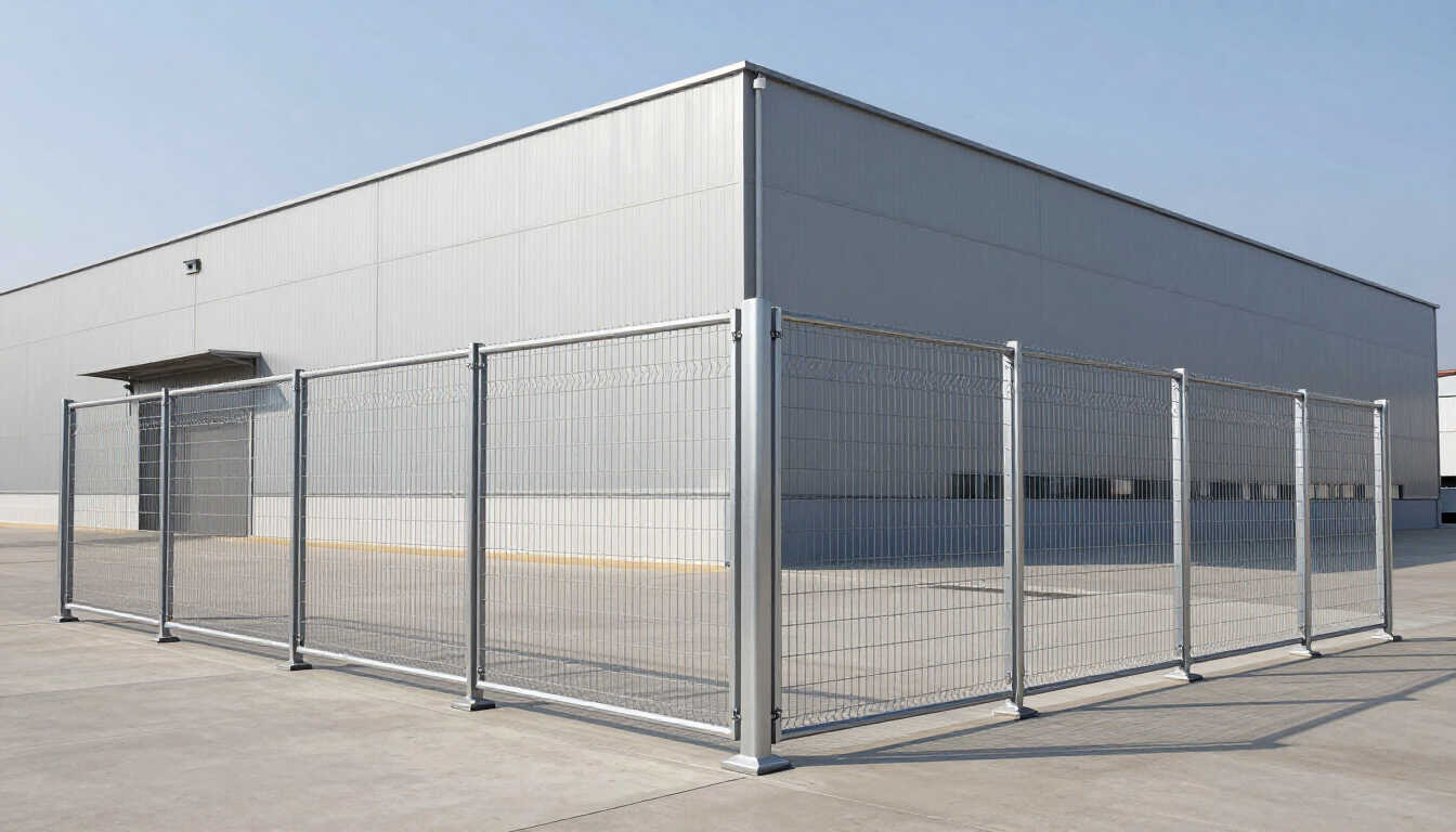 Protección de bodega con reja de acero