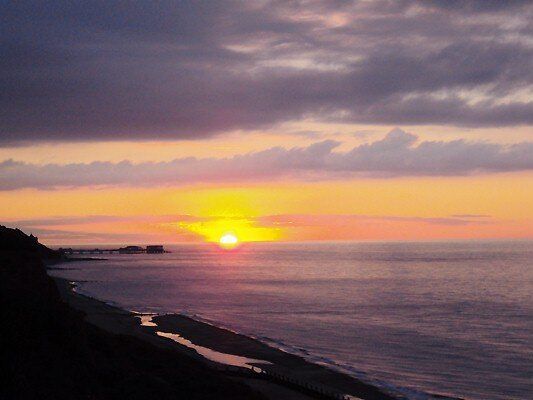 Overstrand campsite sunset