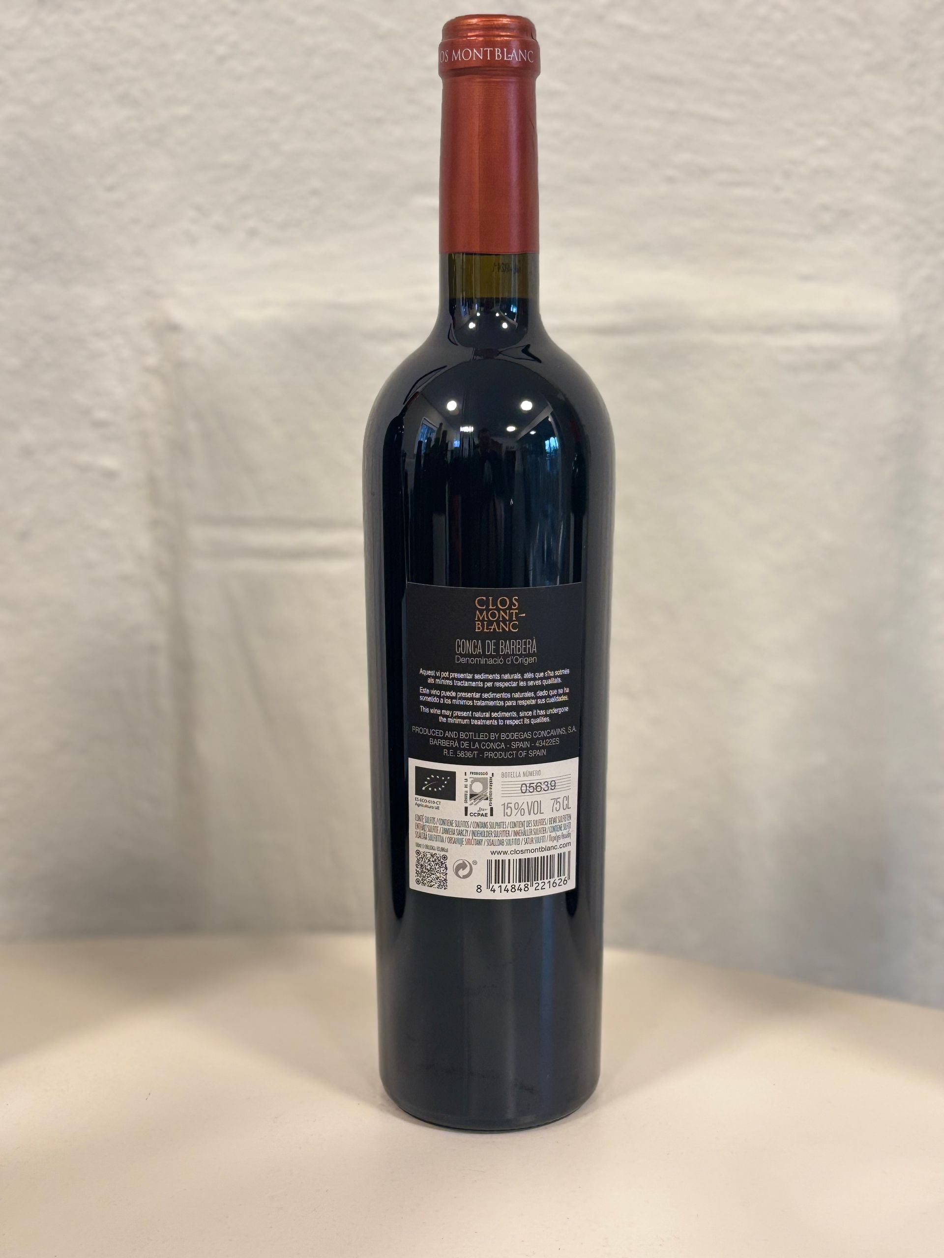 Clos Montblanc Masia les Comes - Calalunya Spanje. Biologisch