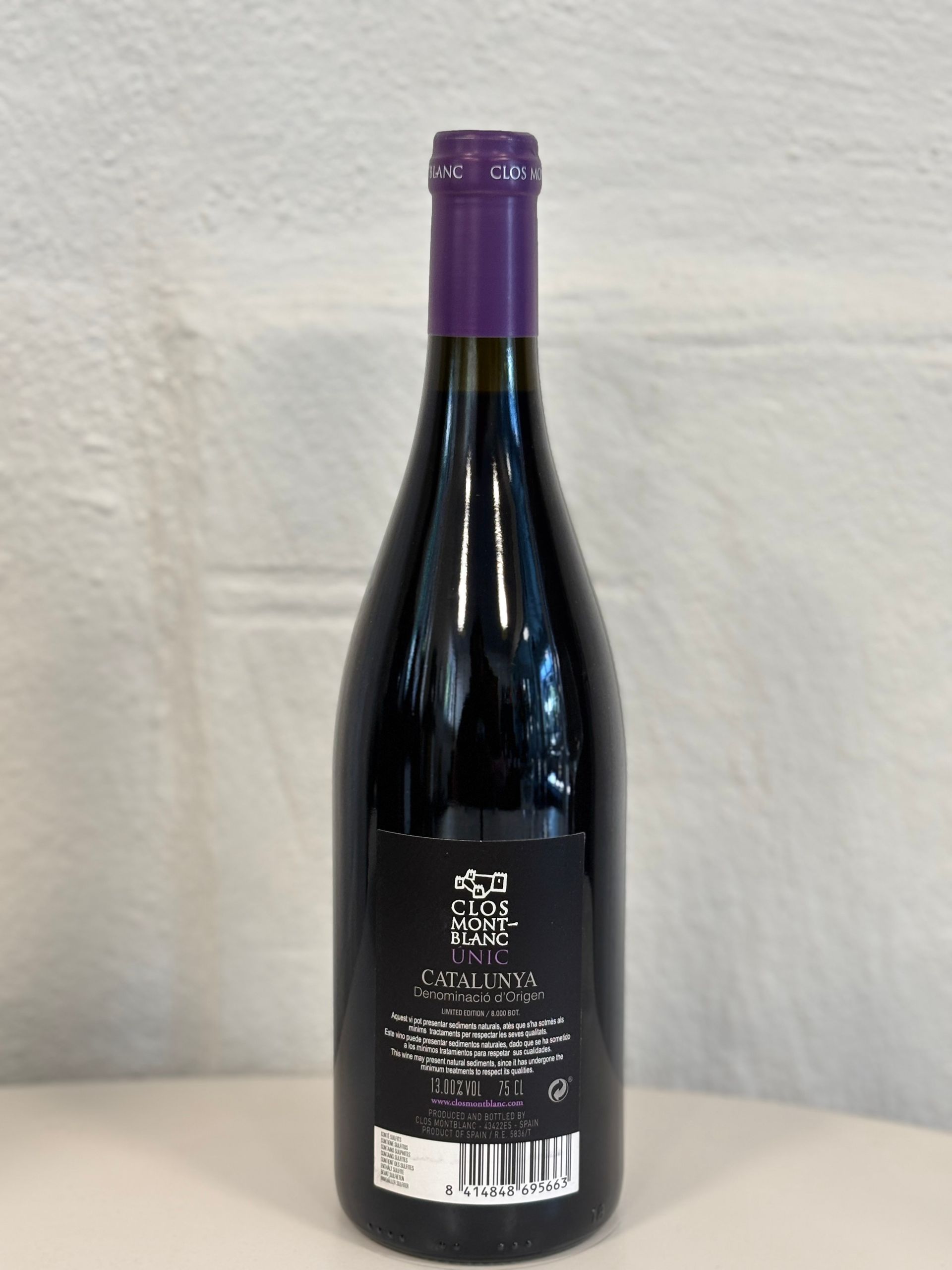 Clos Montblanc Únic Pinot Noir   - Catalunya, Spanje