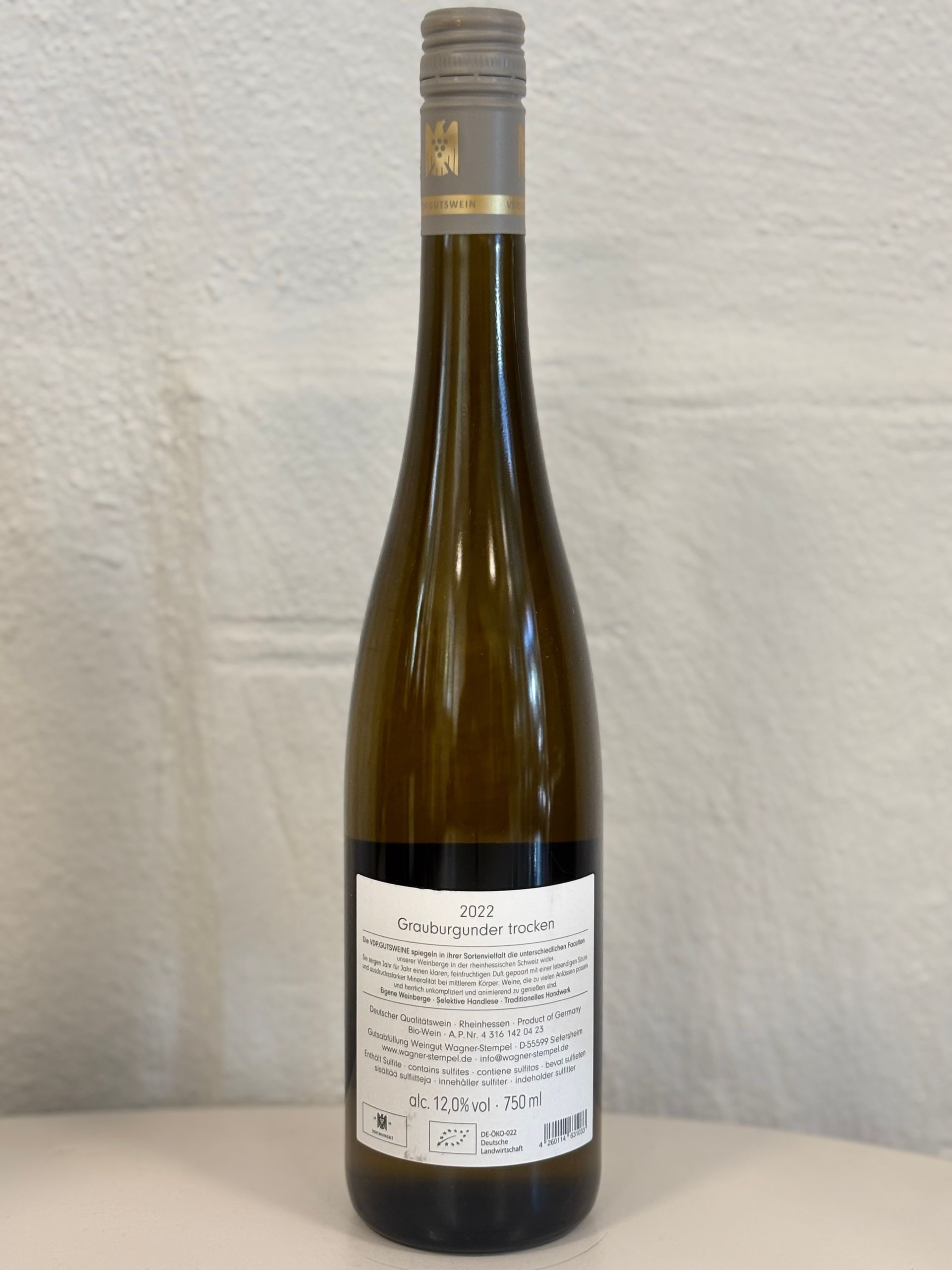 Wagner Stempel Grauerburgunder Trocken Biologisch
