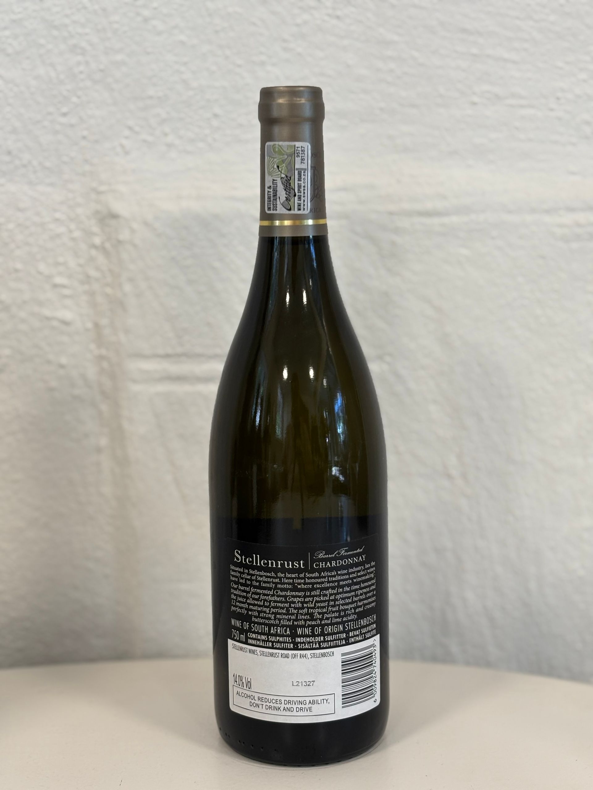 Stellenrust Chardonnay Barrel Fermented