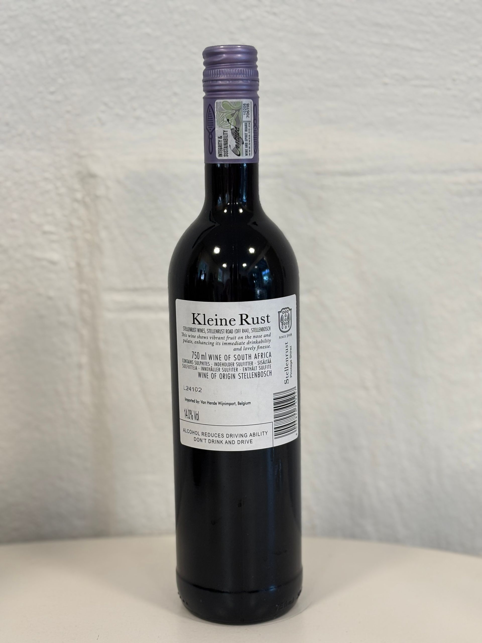 Kleine rust Pinotage, Syrah