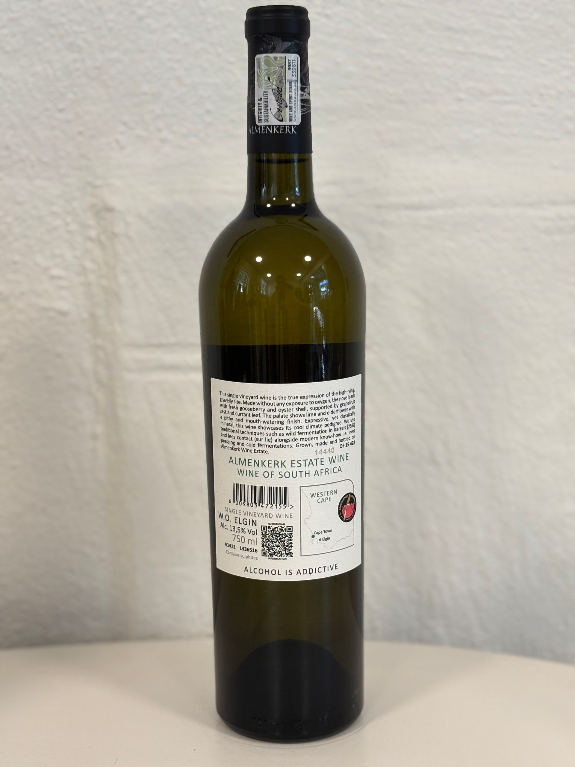 Almenkerk Wine Estate, Sauvignon blanc single vineyard