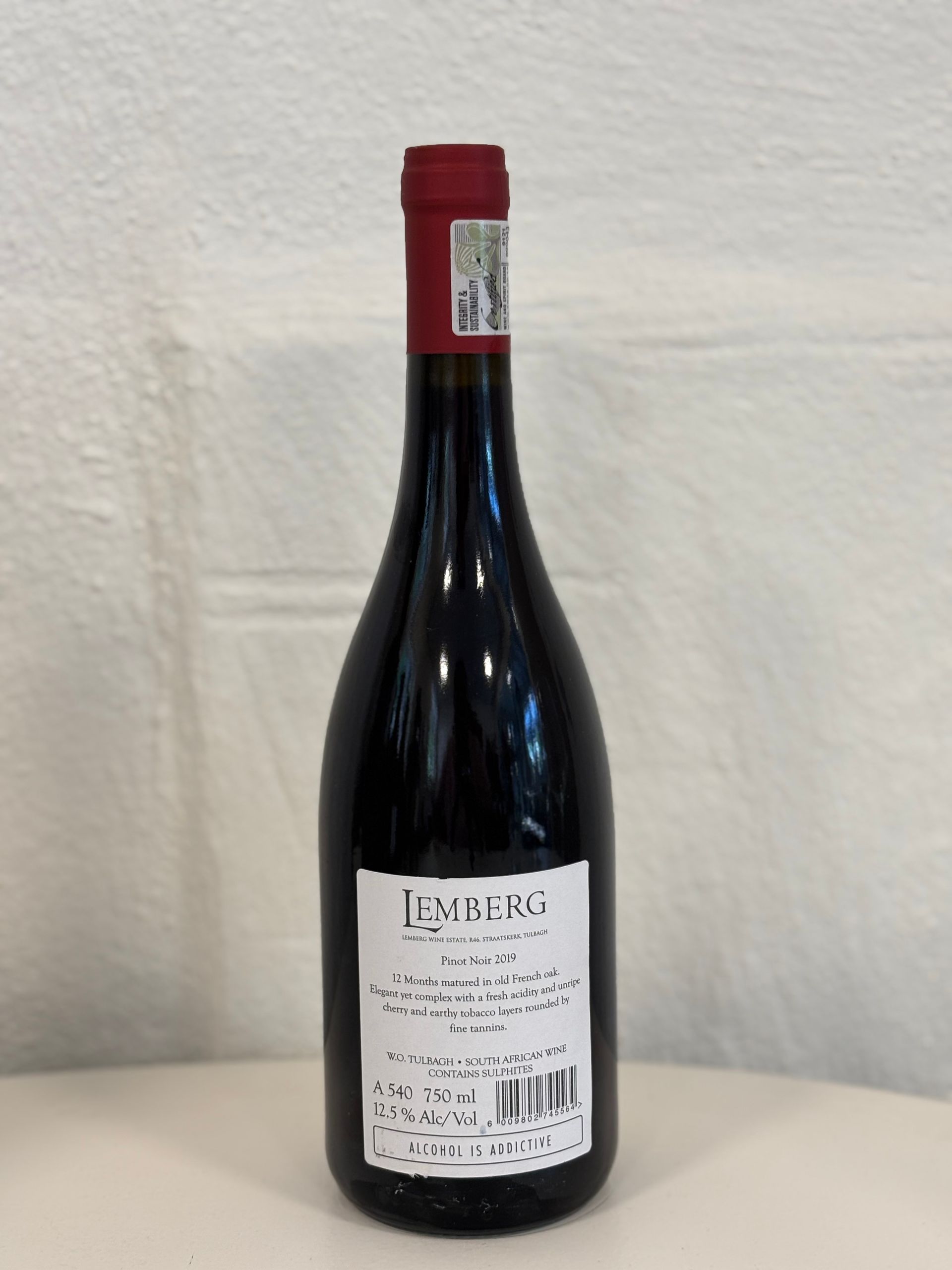 Lemberg Wine Estate Pinot noir