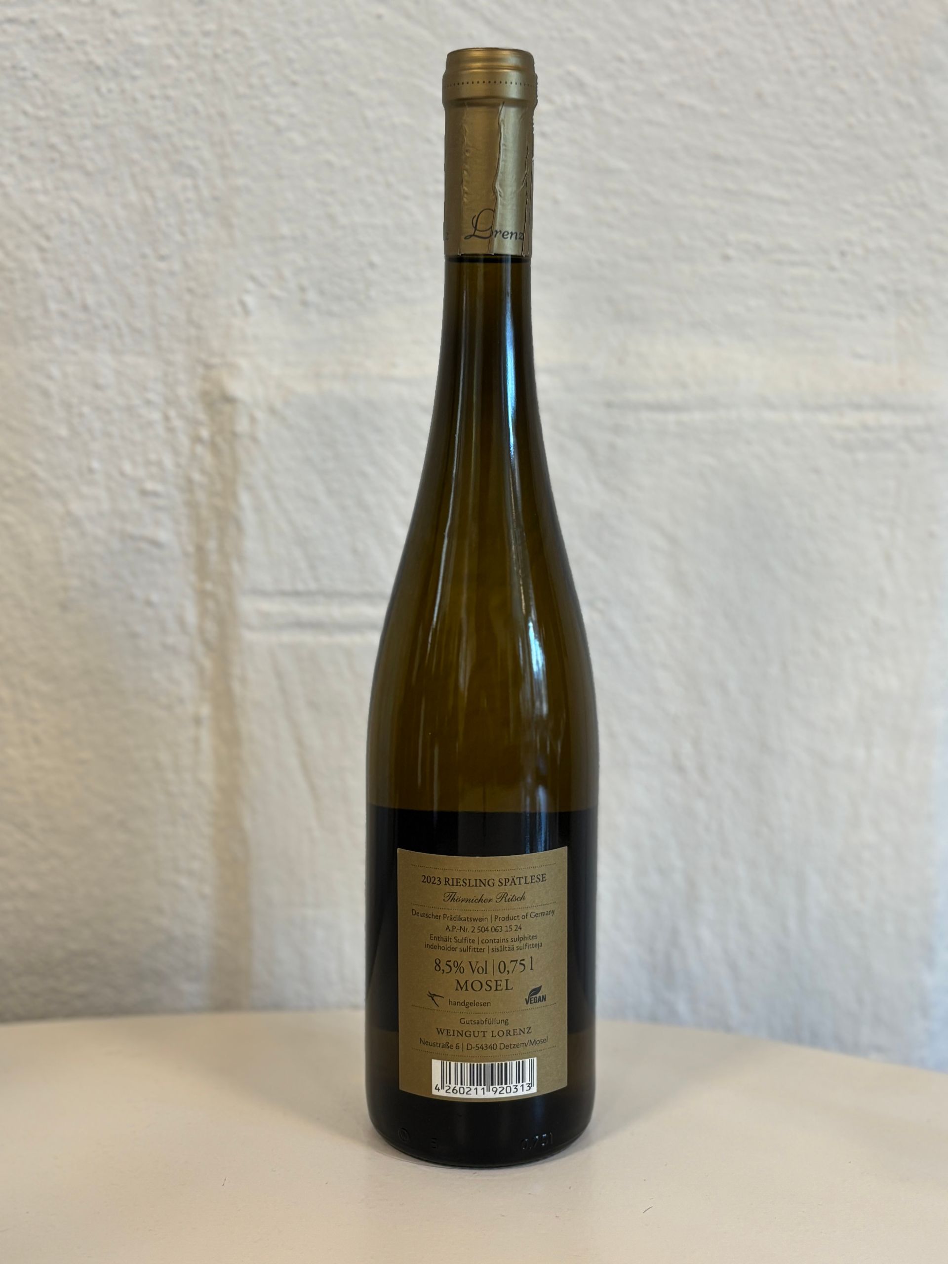 Weingut Lorenz Riesling Spätlese Thörnicher Ritsch 2024