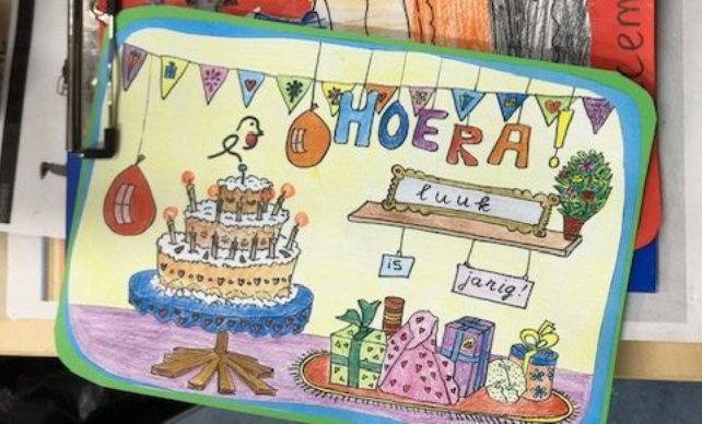 Verjaardagskaart KC Robin