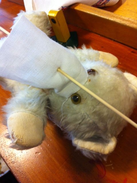 Beer tijdens de ingreep