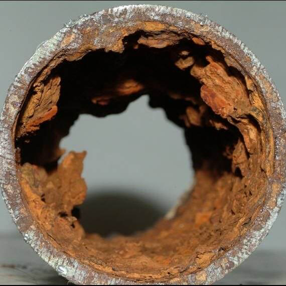 Corroded Copper Pipes