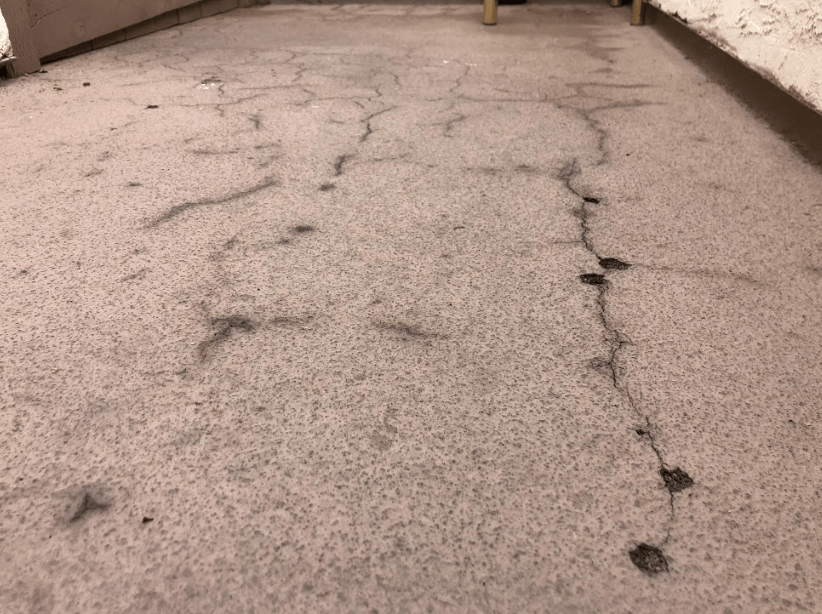 Cracks and holes in foundation