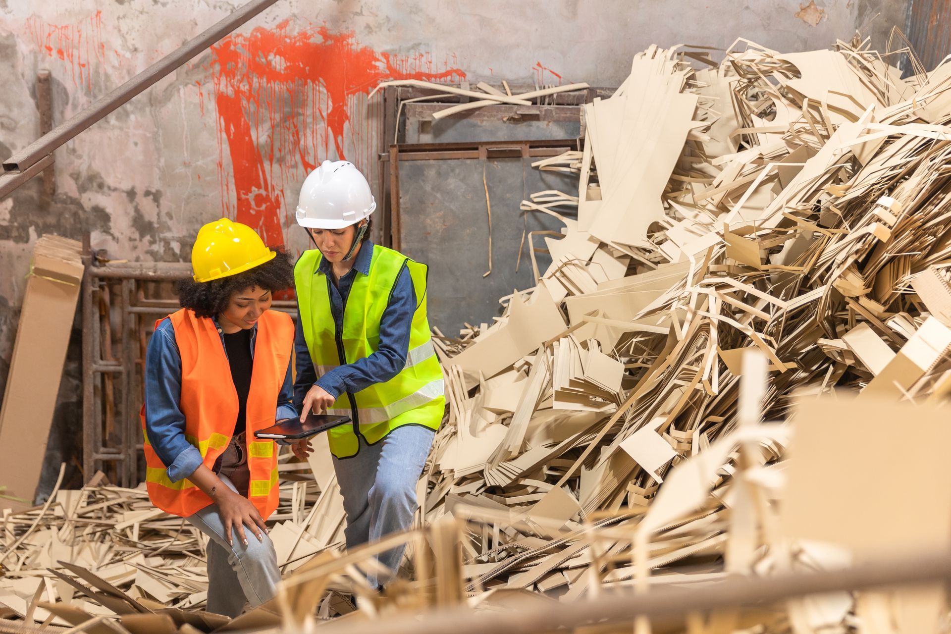 A drawing of a house showing the positive and negative sides