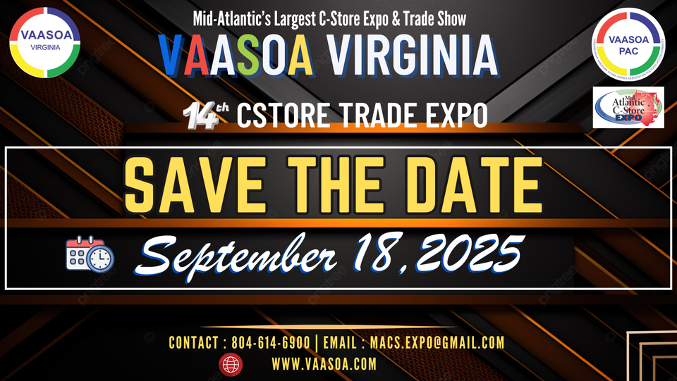 A poster for the vaasoa virginia cstore trade expo