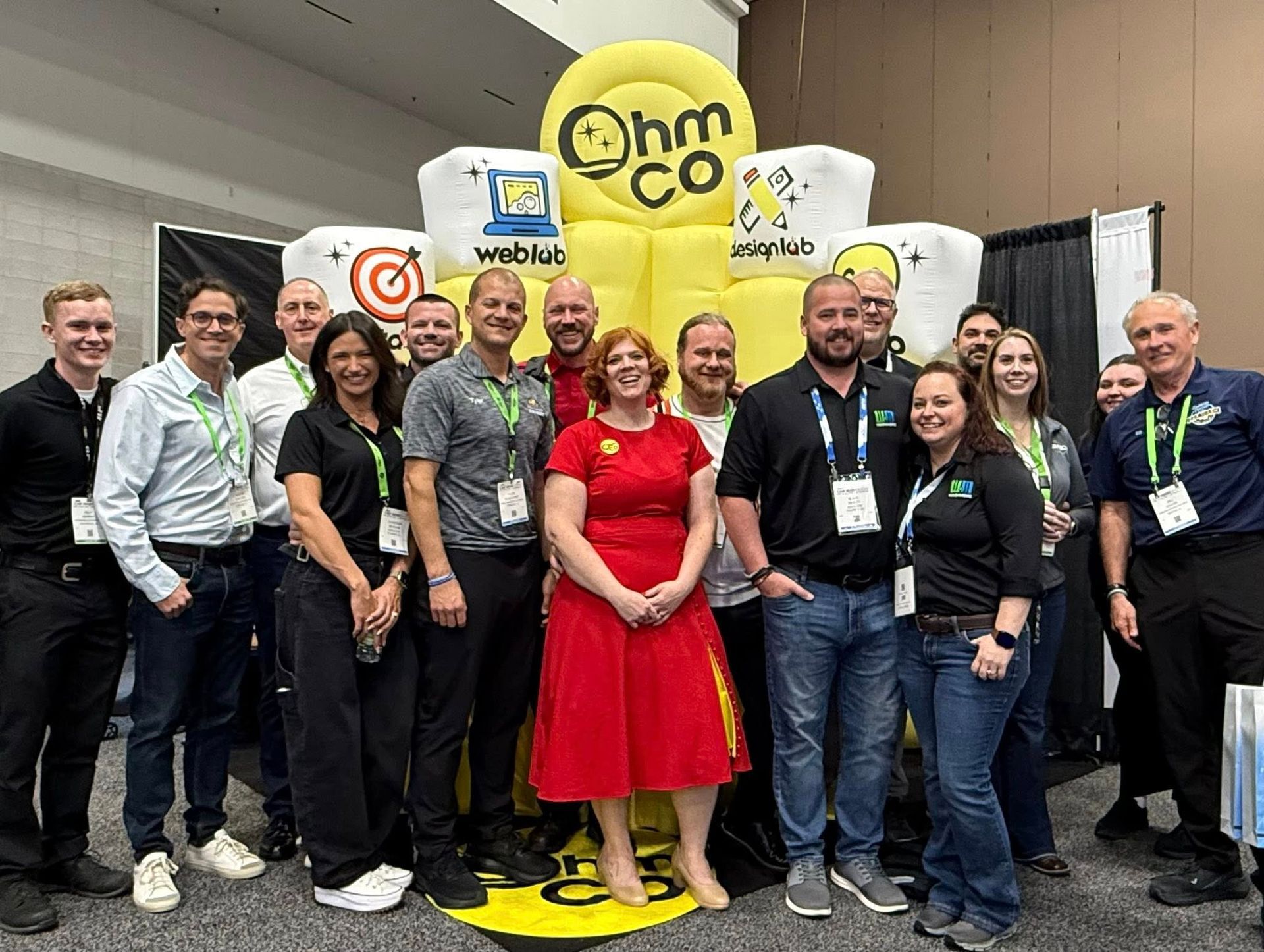 Mel and Mike Ohlinger OhmCo at the carwash show 2025 in vegas. Inflatable booth LWF, leadership worth following