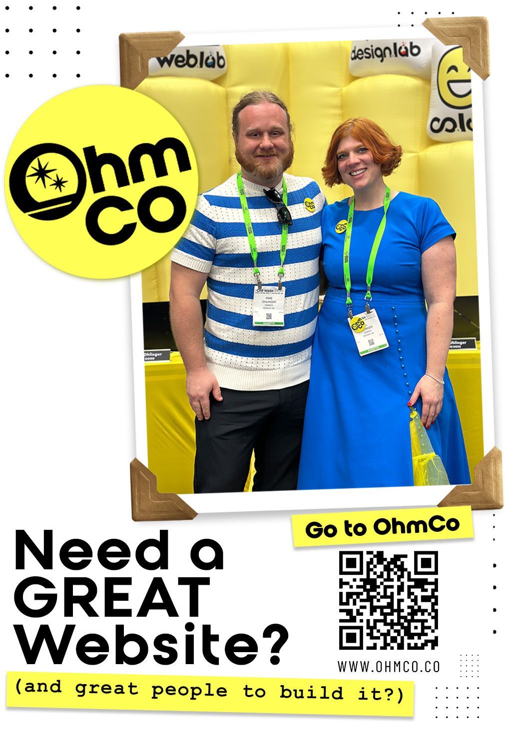 Mel and Mike Ohlinger OhmCo at the carwash show 2025 in vegas. Best carwash websites