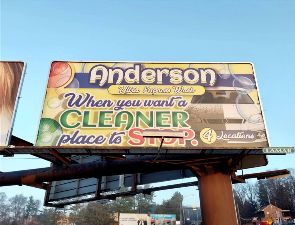 carwash billboard design