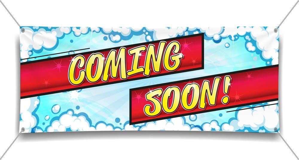 Coming Soon  carwash signage package. Download and print.  OhmCo design package