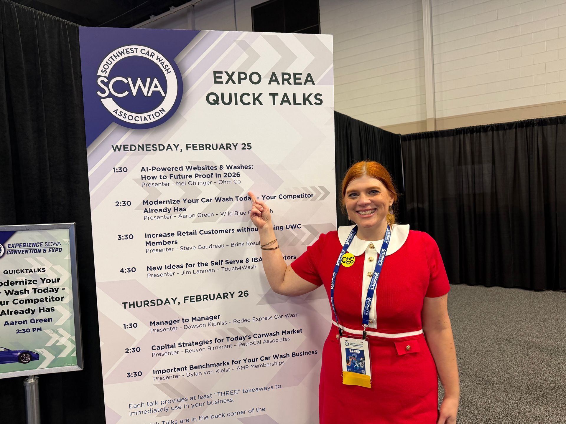 Mel Ohlinger, CEO of OhmCo, speaking at SCWA 2026 Speaking on AI-Powered Carwash Websites and How to Future Proof Your Carwash Website in 2026 in Fort Worth, Texas