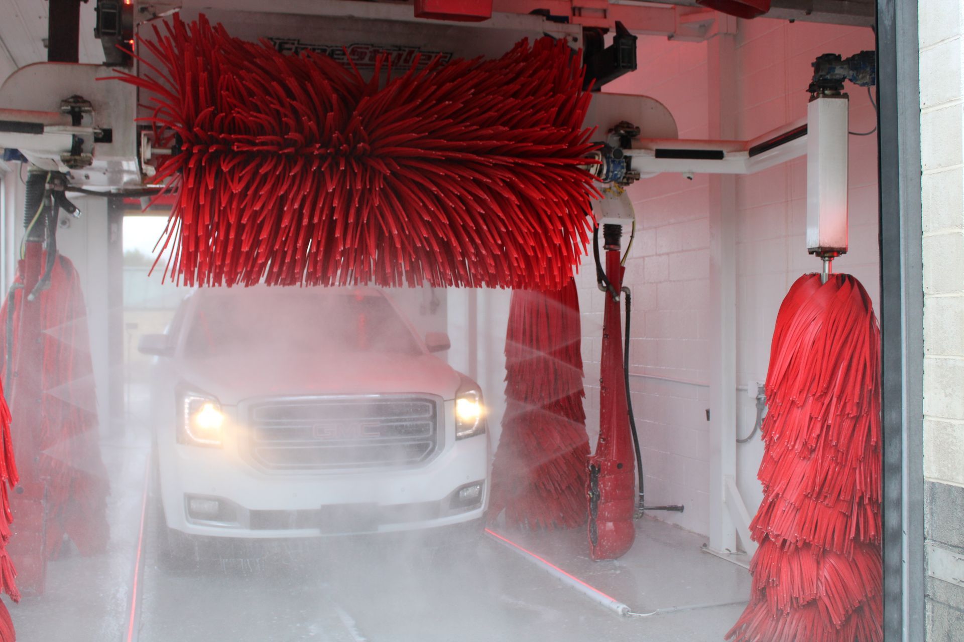 Carwash photography, video editing, media, drone photography for carwashes. Hire OhmCo for carwash photography Belanger Equipment PDQ