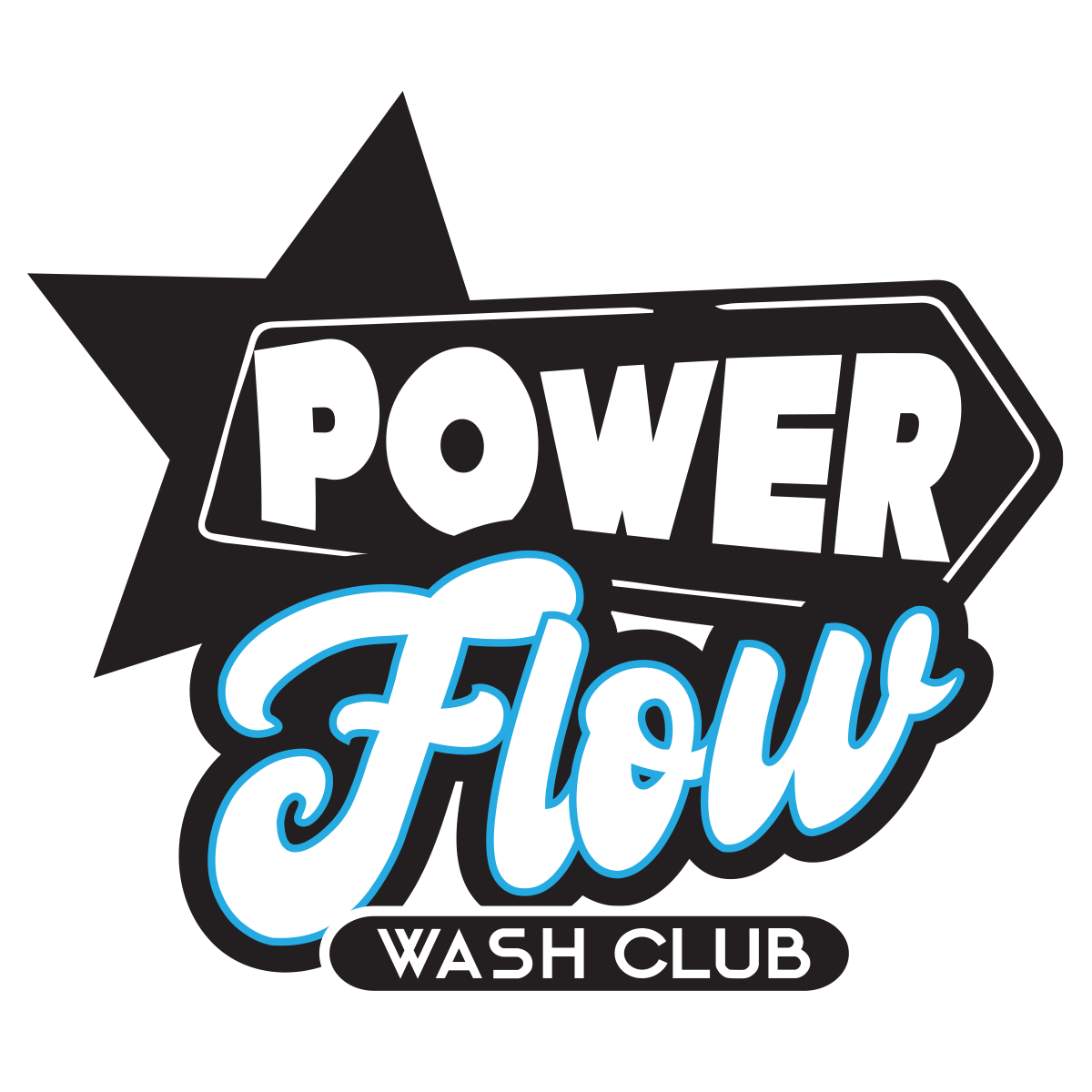 power flow carwash logo