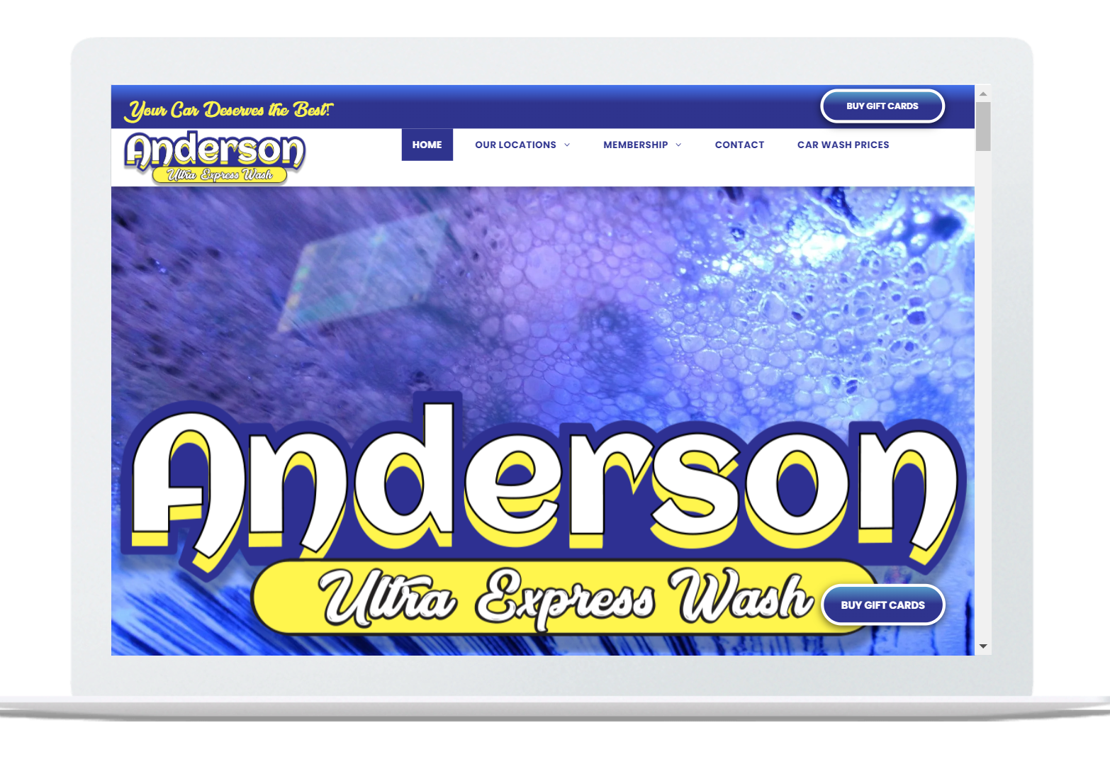anderson carwash website carwash websites made by OhmCo, the best carwash websites in the wash and water treatment industry