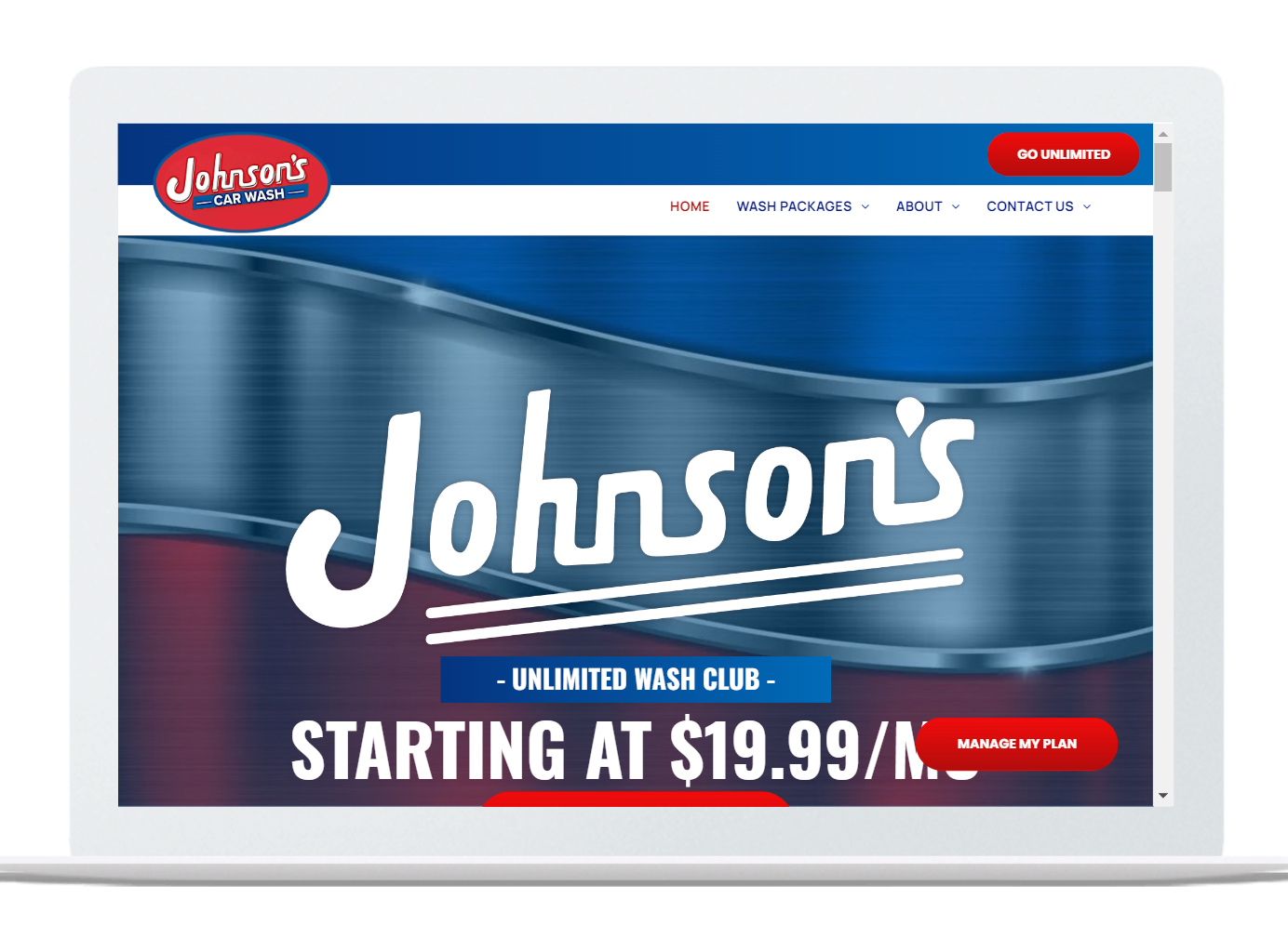 Johnson Car Wash in Wayne, Michigan. Full service carwash website owned by Terry Johnson. Website made by OhmCo, the best carwash websites in the wash and water treatment industry