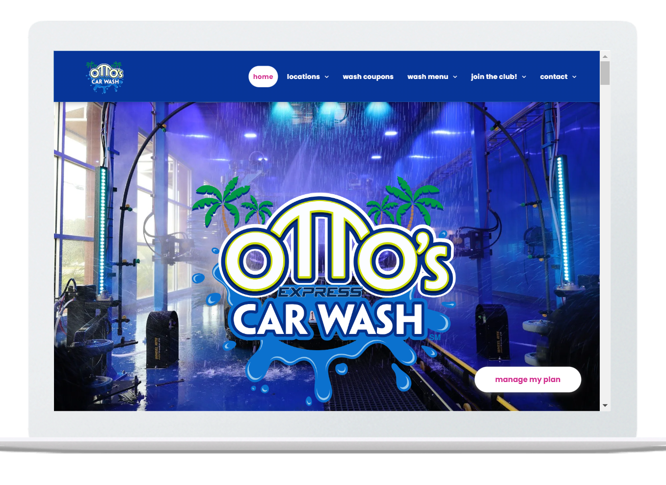 Otto's carwash - their carwash websites made by OhmCo, the best carwash websites in the wash and water treatment industry