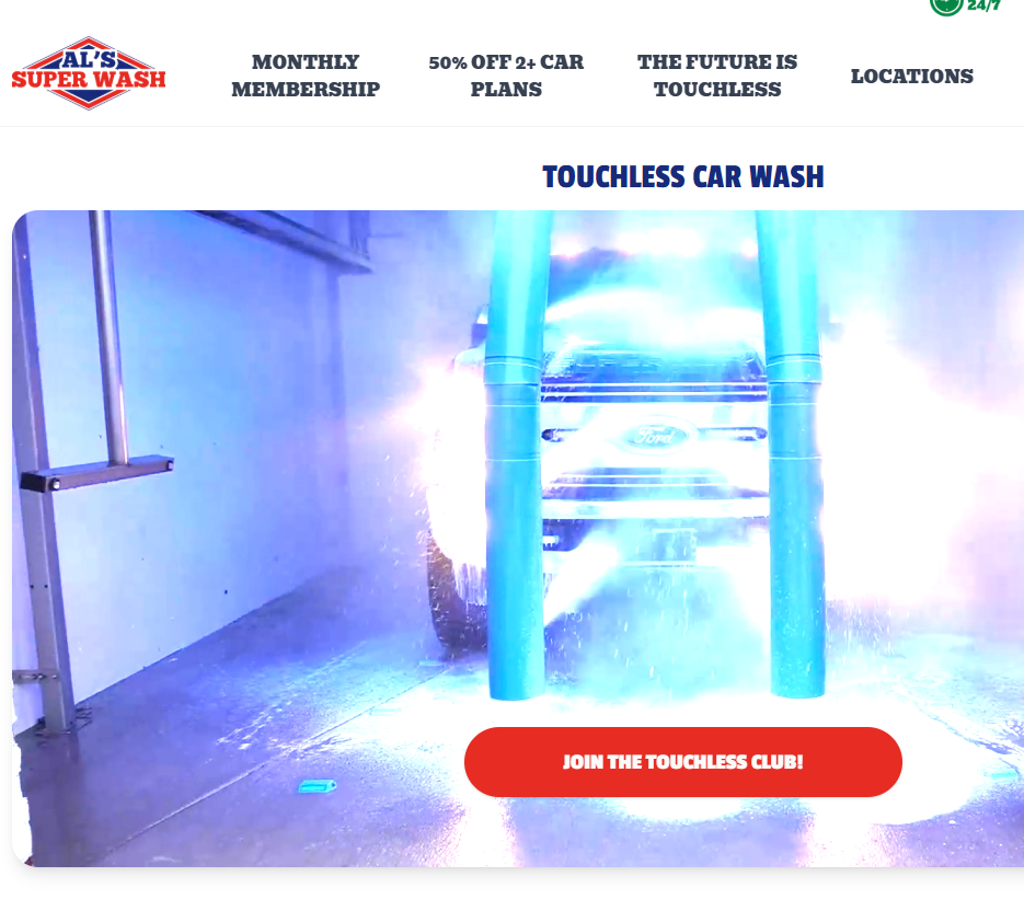 Al's Super wash uses the Dencar POS, petit and operating system with Nautilus membership