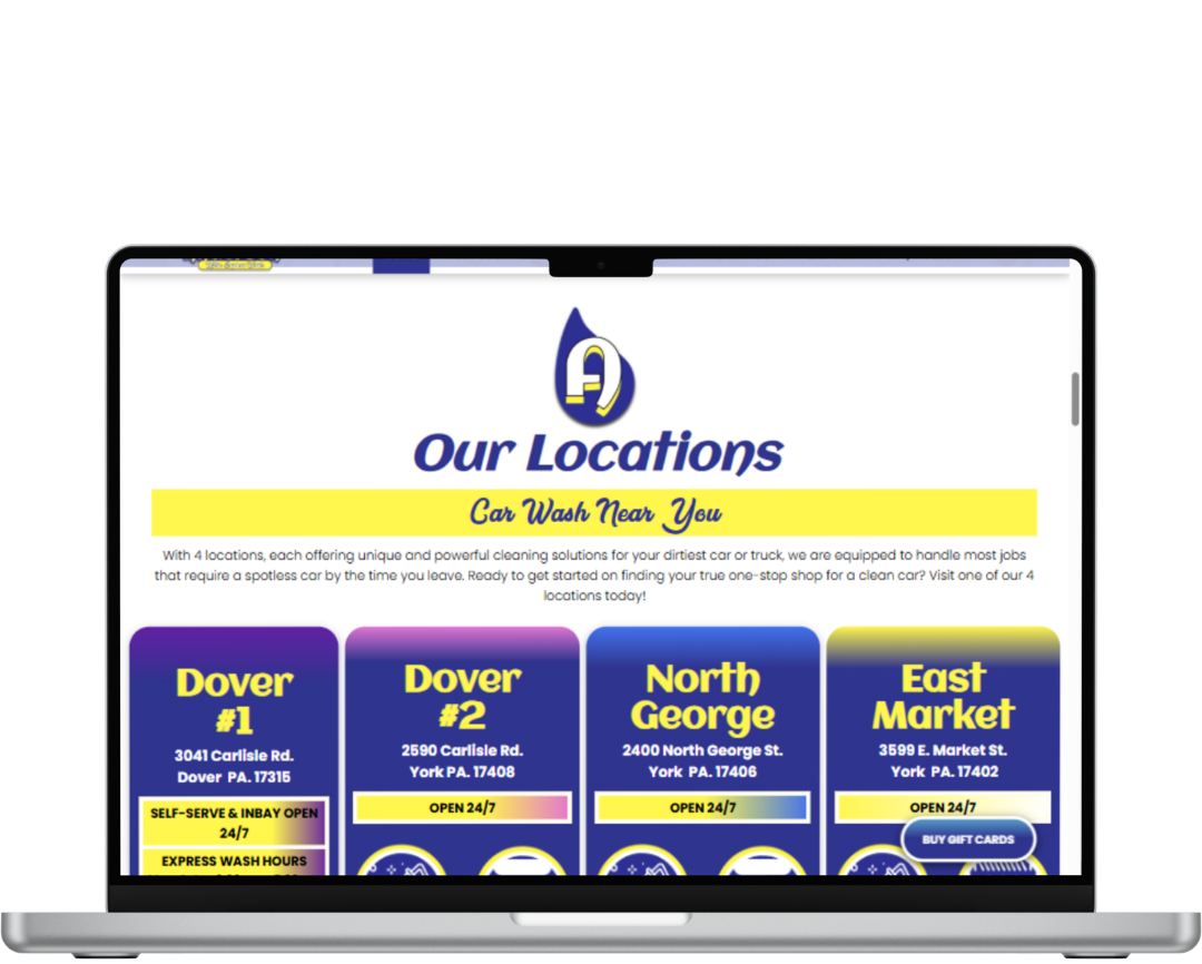 anderson carwash website carwash websites made by OhmCo, the best carwash websites in the wash and water treatment industry