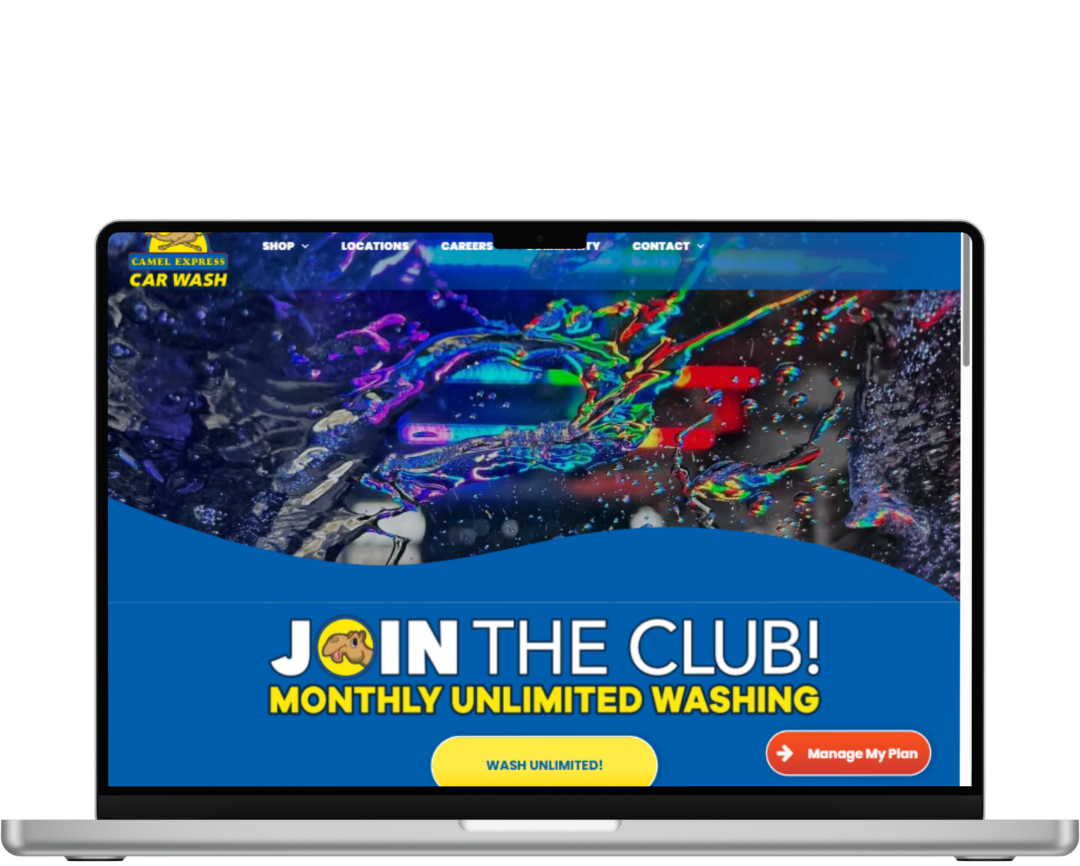 Camel Carwash website built by OhmCo. Website made by OhmCo, the best carwash websites in the wash and water treatment industry