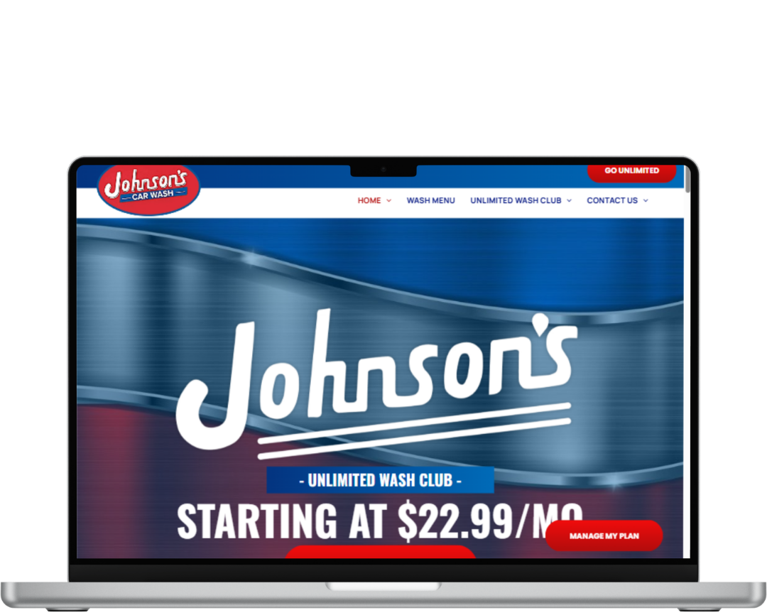 Johnson Car Wash in Wayne, Michigan. Full service carwash website owned by Terry Johnson. Website made by OhmCo, the best carwash websites in the wash and water treatment industry