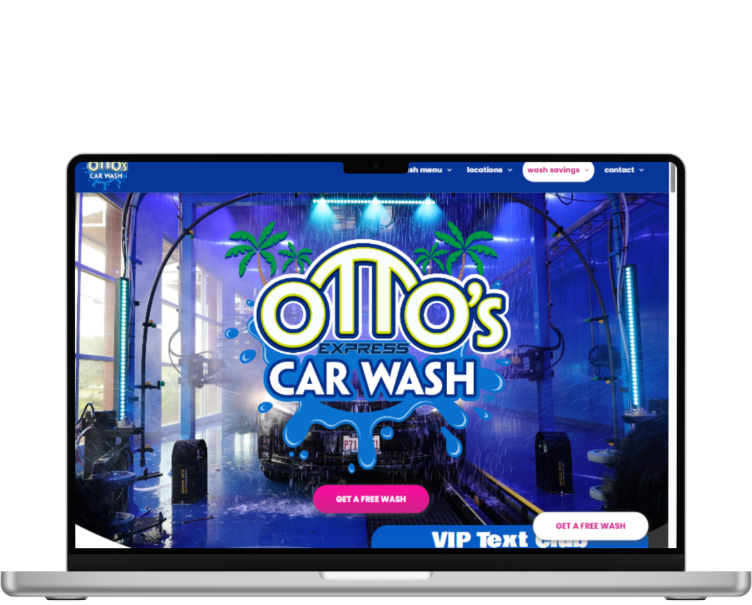 Otto's carwash - their carwash websites made by OhmCo, the best carwash websites in the wash and water treatment industry