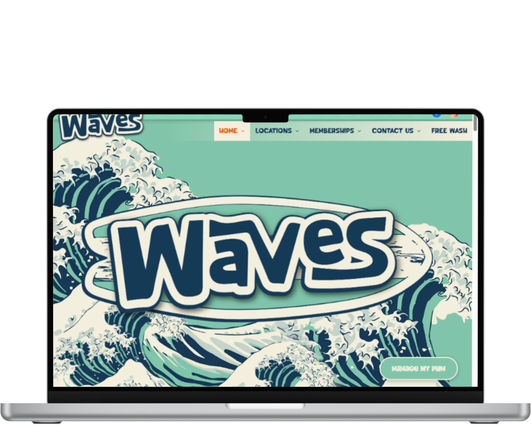 Waves Carwash in Delaware . carwash websites made by OhmCo, the best carwash websites in the wash and water treatment industry
