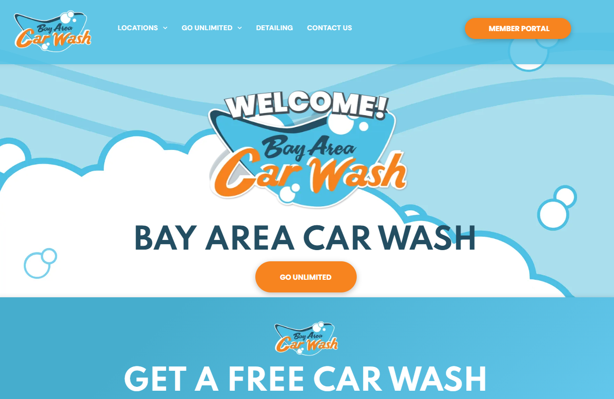 Four location express and full service CARwash in  California carwash websites made by OhmCo, the best carwash websites in the wash and water treatment industry