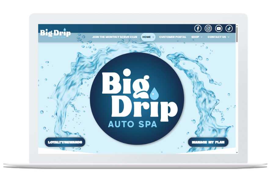 Big Drip Carwash Website by Ohmco