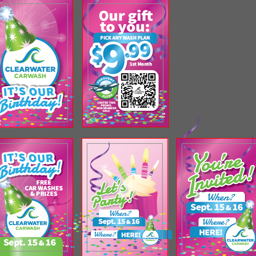 carwash arch design. Bold, eye-catching arch graphics designed that are other-worldly to match your brand and equipment. businessbirthdayclearwater