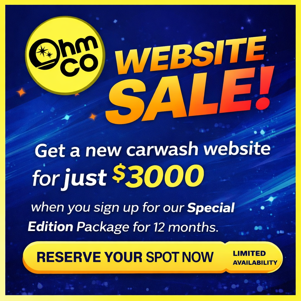 datalab ohmco data and carwash analytics graphic design carwash website template