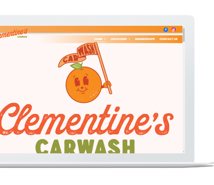 who made clementine's carwash website? OhmCo did! And probably a bunch of your other favorite carwash website designs