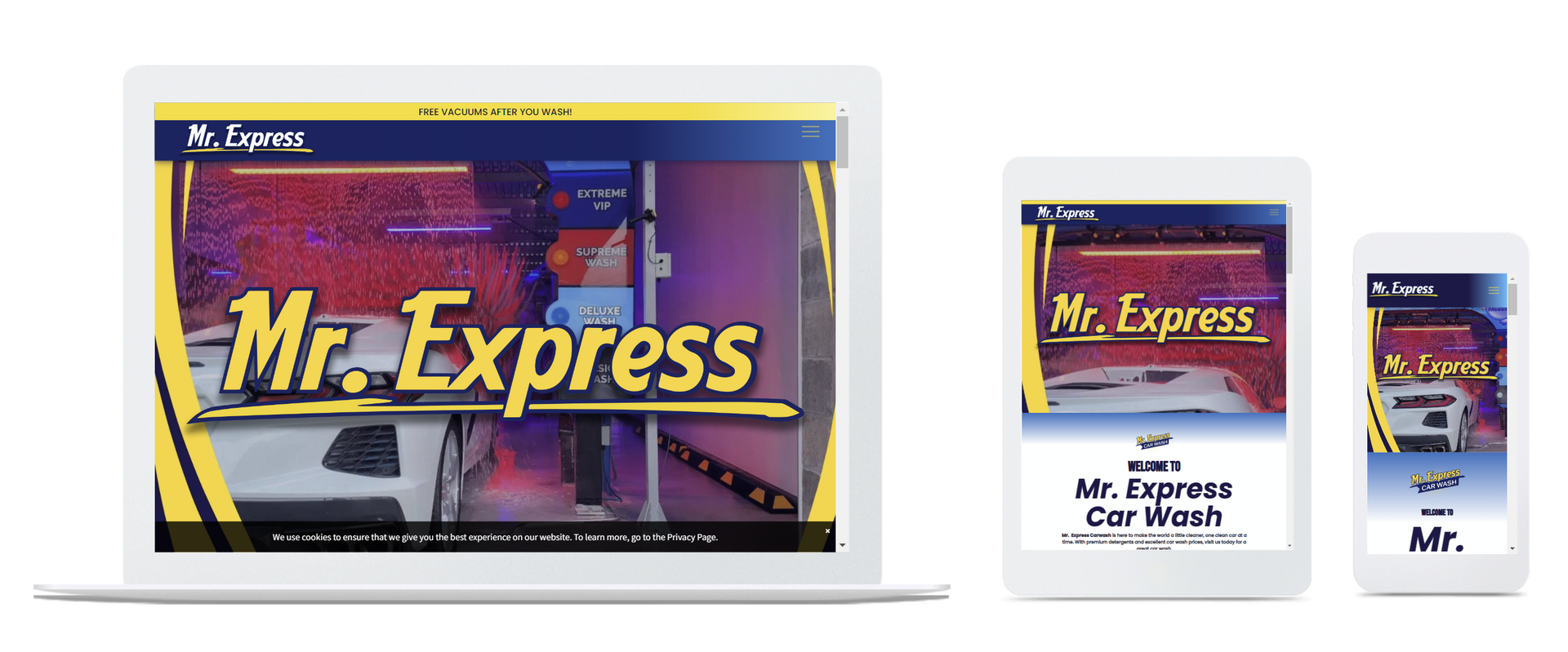 mr express carwash website