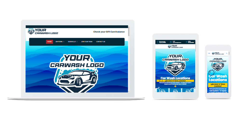 carwash website templates and design services