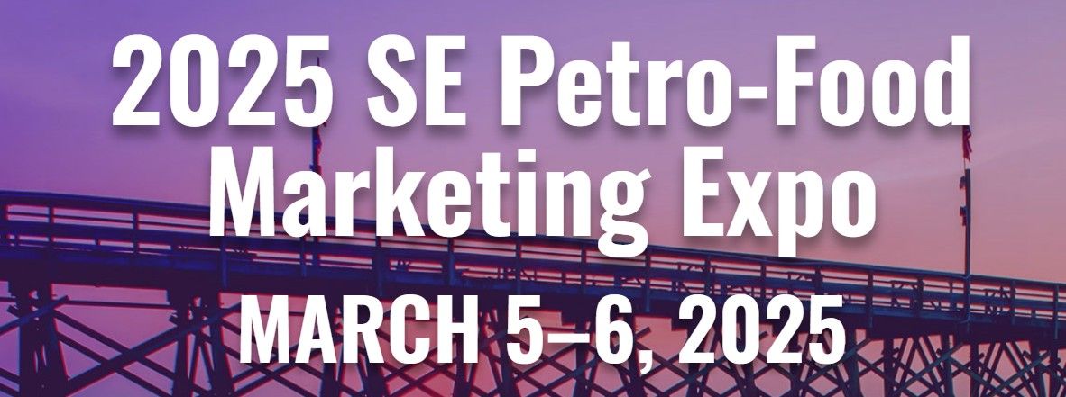 A poster for the 2025 se petro-food marketing expo