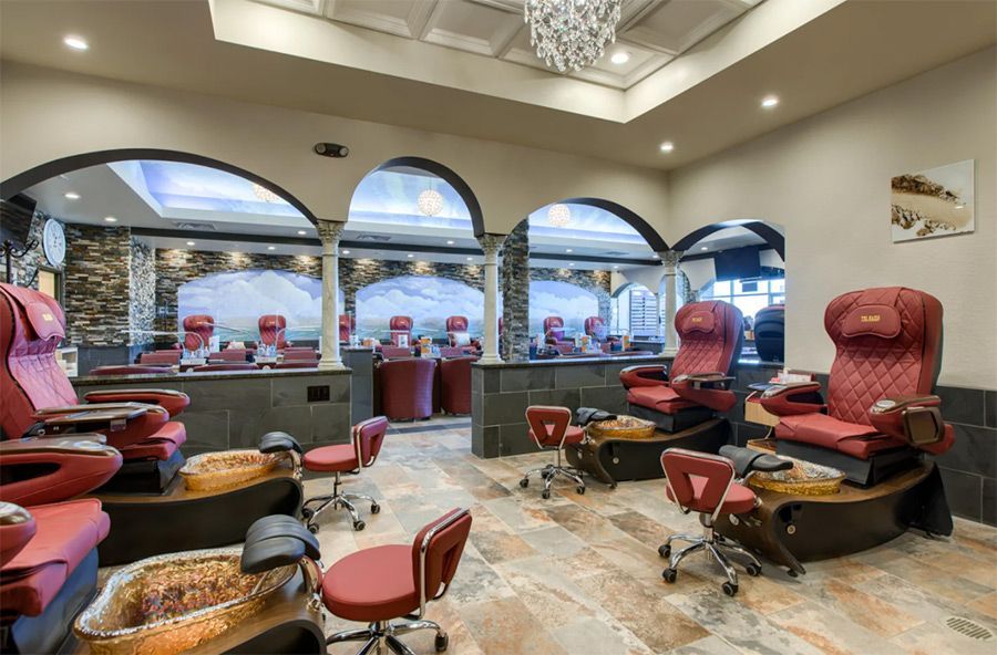 Nail spa interior construction