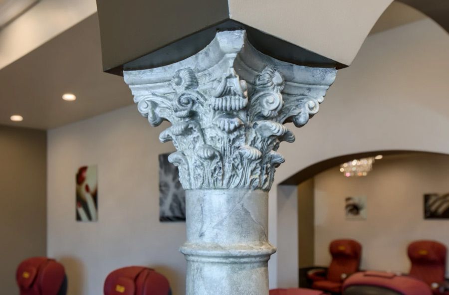 Stone pillar remodel