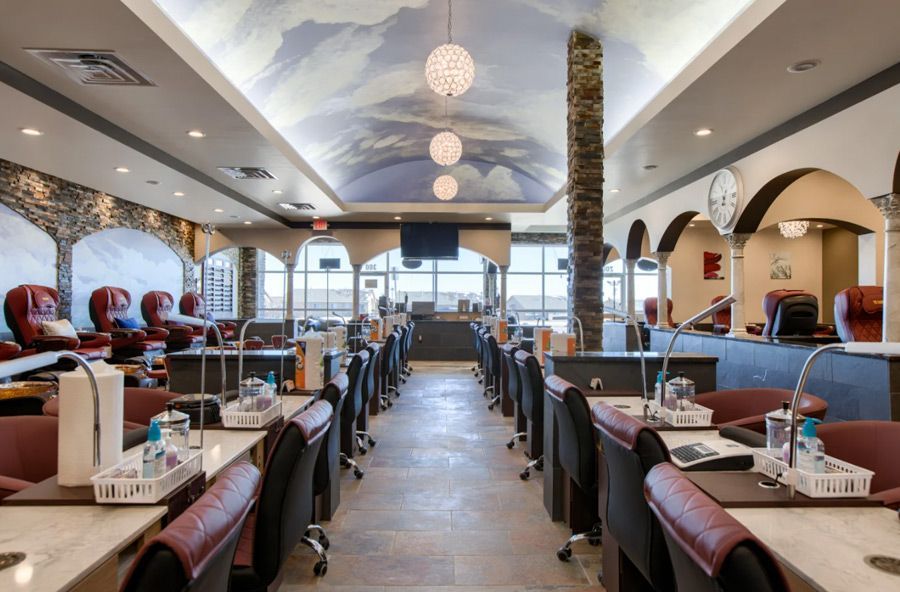 Commercial nail spa remodel