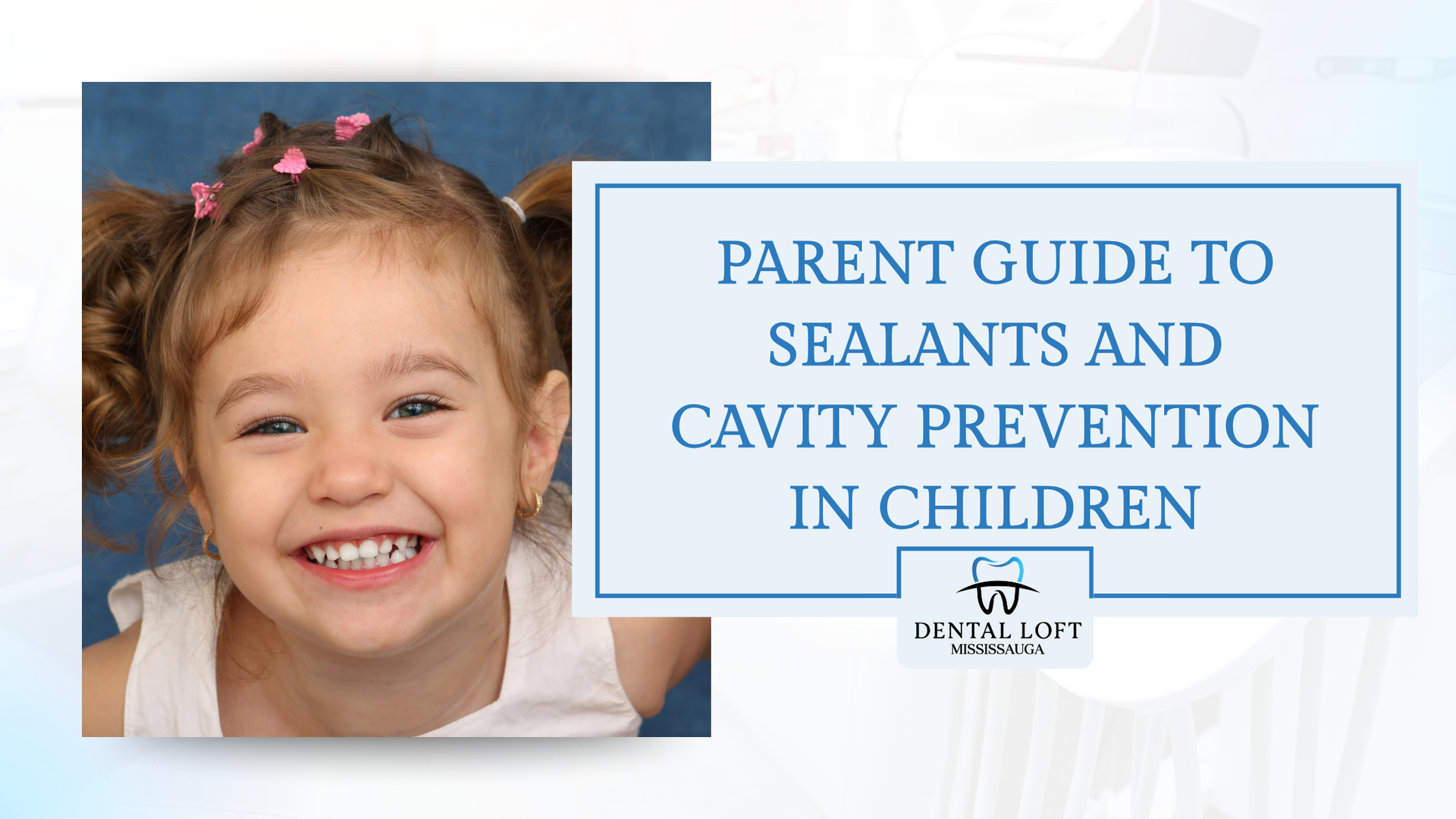 Smiling child next to a guide titled 