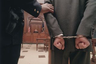 handcuffed in court