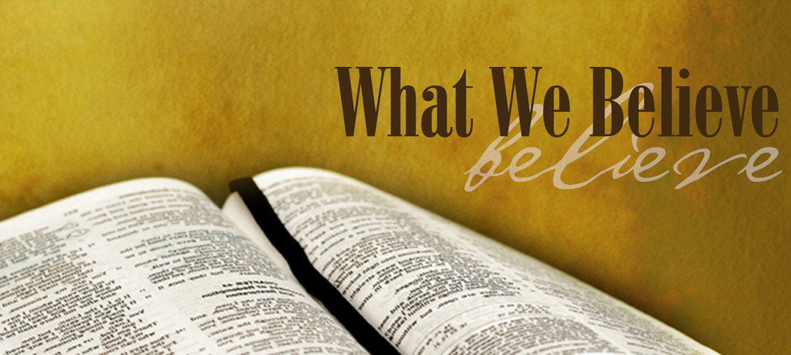 An open Bible with the words