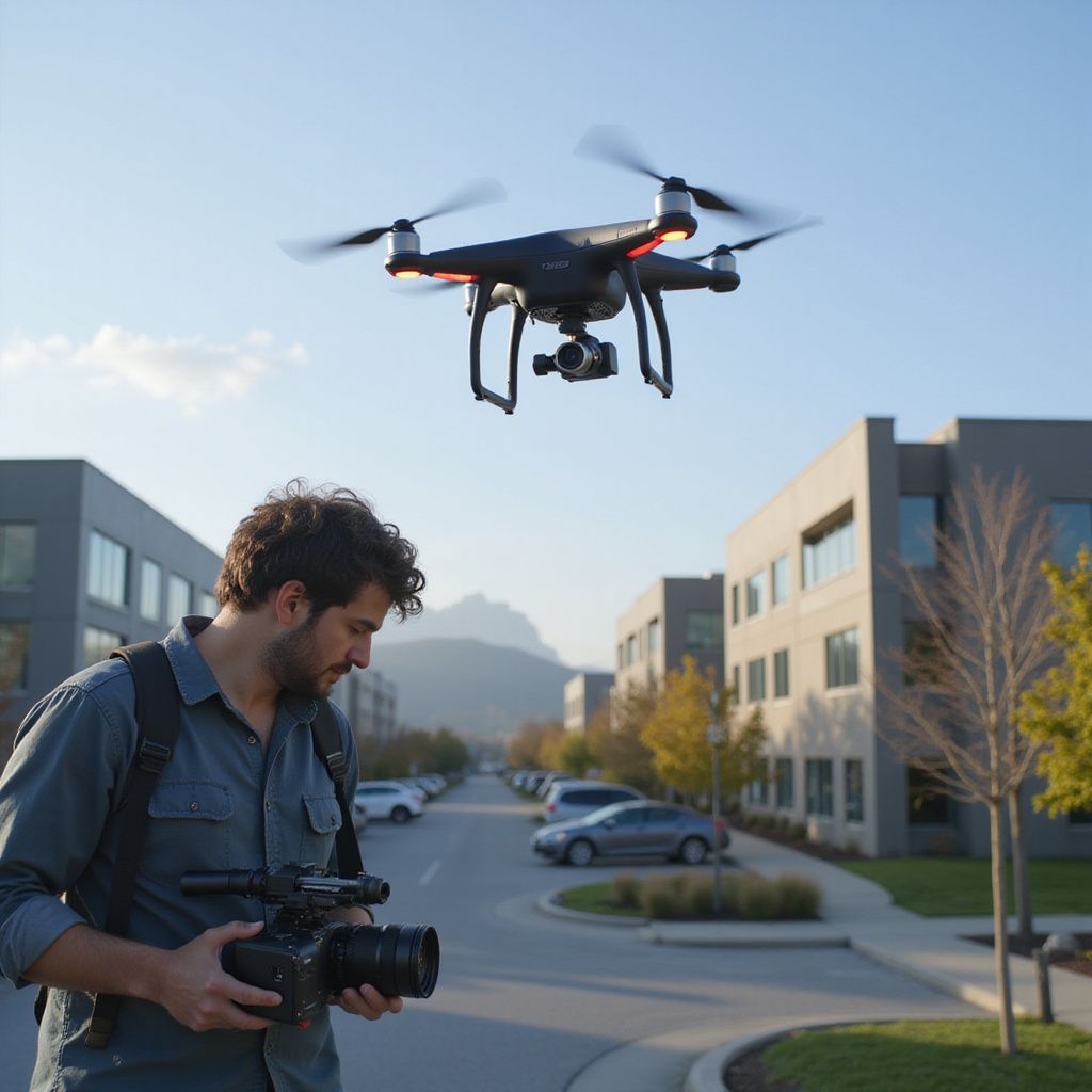 RalfDroneArtist aan het filmen